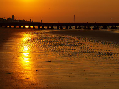 tramonto in spiaggia