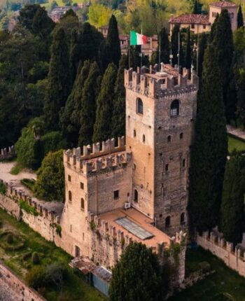 Castello di Conegliano, foto dall'alto